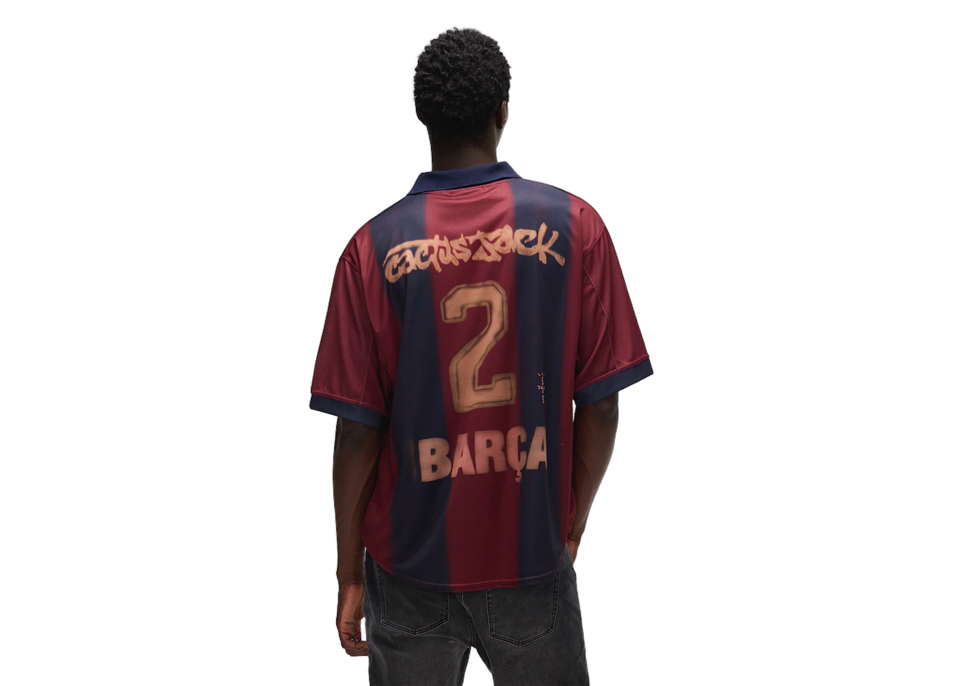 Travis Scott x Nike x FC Barcelona Retro 2000/01 Home Skeleton Jersey Multicolor