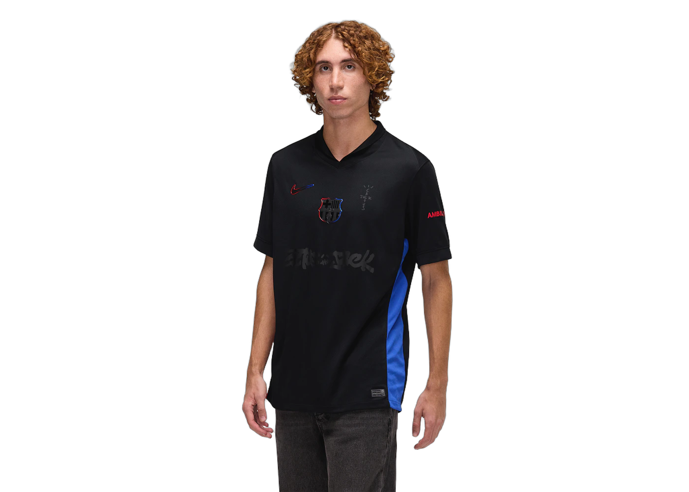 Travis Scott x FC Barcelona 2024/25 Match Away Cactus Jack Jersey Black