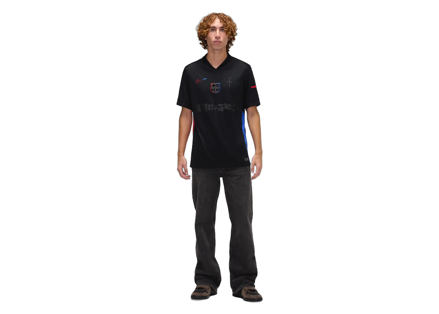 Travis Scott x FC Barcelona 2024/25 Match Away Cactus Jack Jersey Black