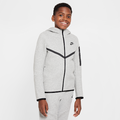 Nike Sportswear Tech Fleece Older Kids' Full-Zip Hoodie Dark Grey Heather/Dark Grey Heather/Black...