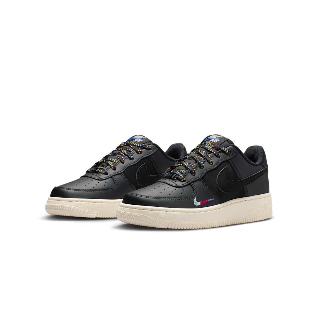 Nike Air Force 1 LV8 1 Black/Saturn Gold/Comet Blue/Black