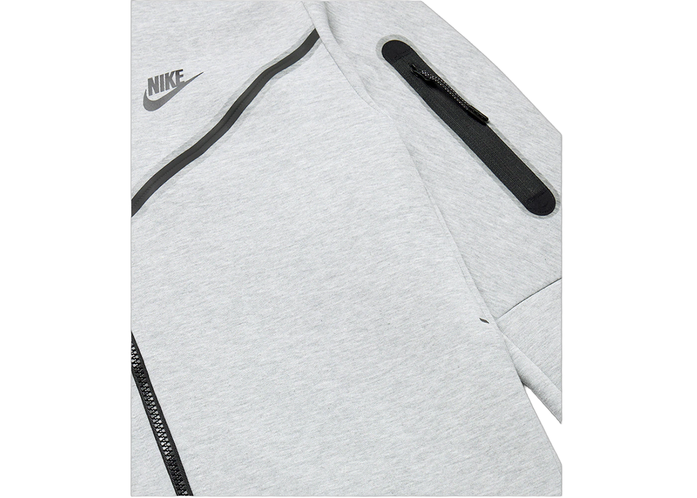 Nike Sportswear Tech Fleece Full-Zip Hoodie Heather Grey/Black