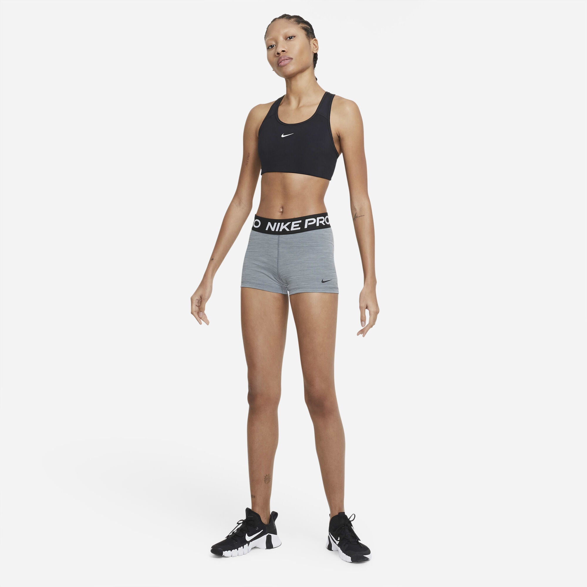 Nike Pro 8cm (approx.) Shorts Smoke Grey/Heather/Black/Black