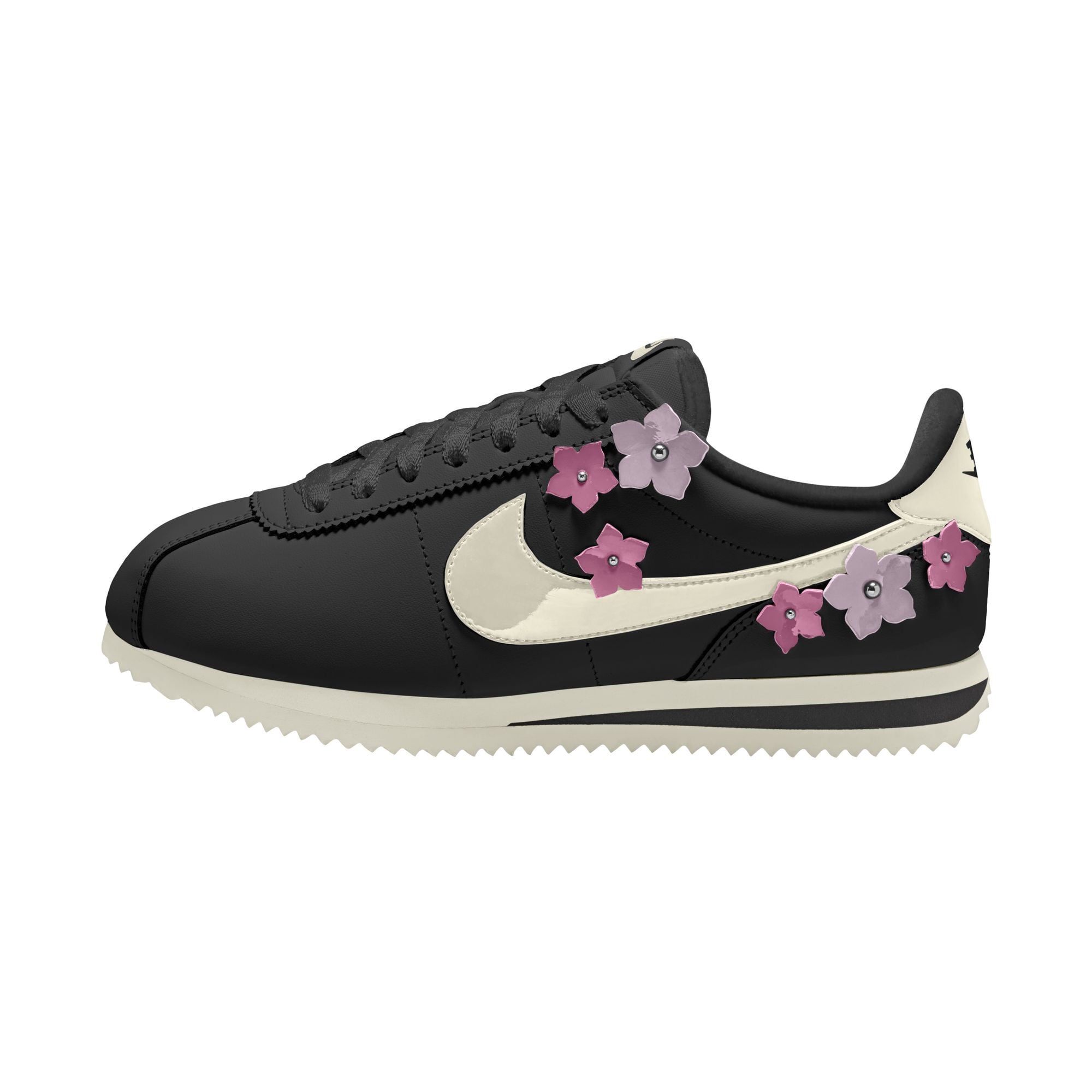 Nike Cortez Leather Black/Sail/Pink Rise/Bleached Lilac