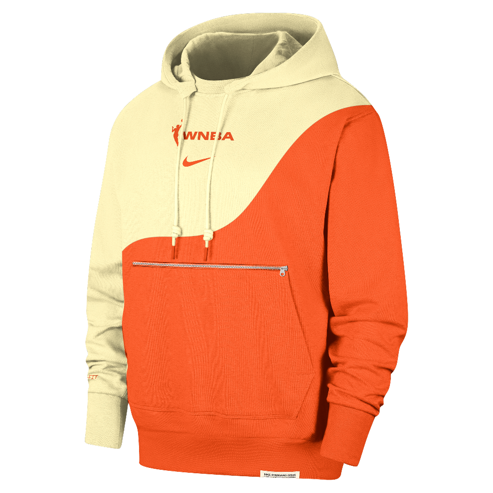 Team 13 Standard Issue Nike WNBA Basketball Hoodie Alabaster/Brilliant Orange/Pale Ivory/Brilliant Orange - Sneak