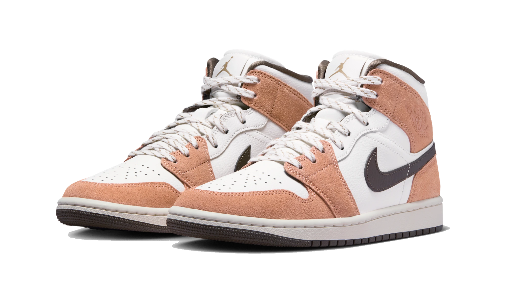 Air Jordan 1 Mid Sail/Light Cognac/Filbert/Dark Hazel
