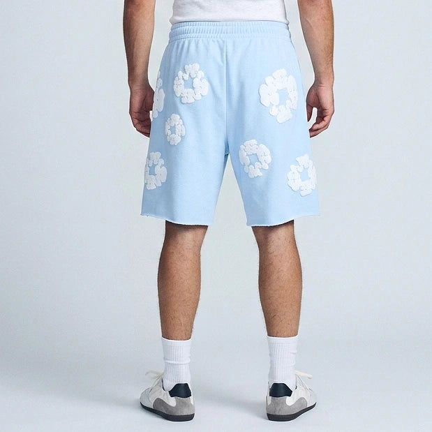 Denim Tears The Cotton Wreath Shorts Powder Blue