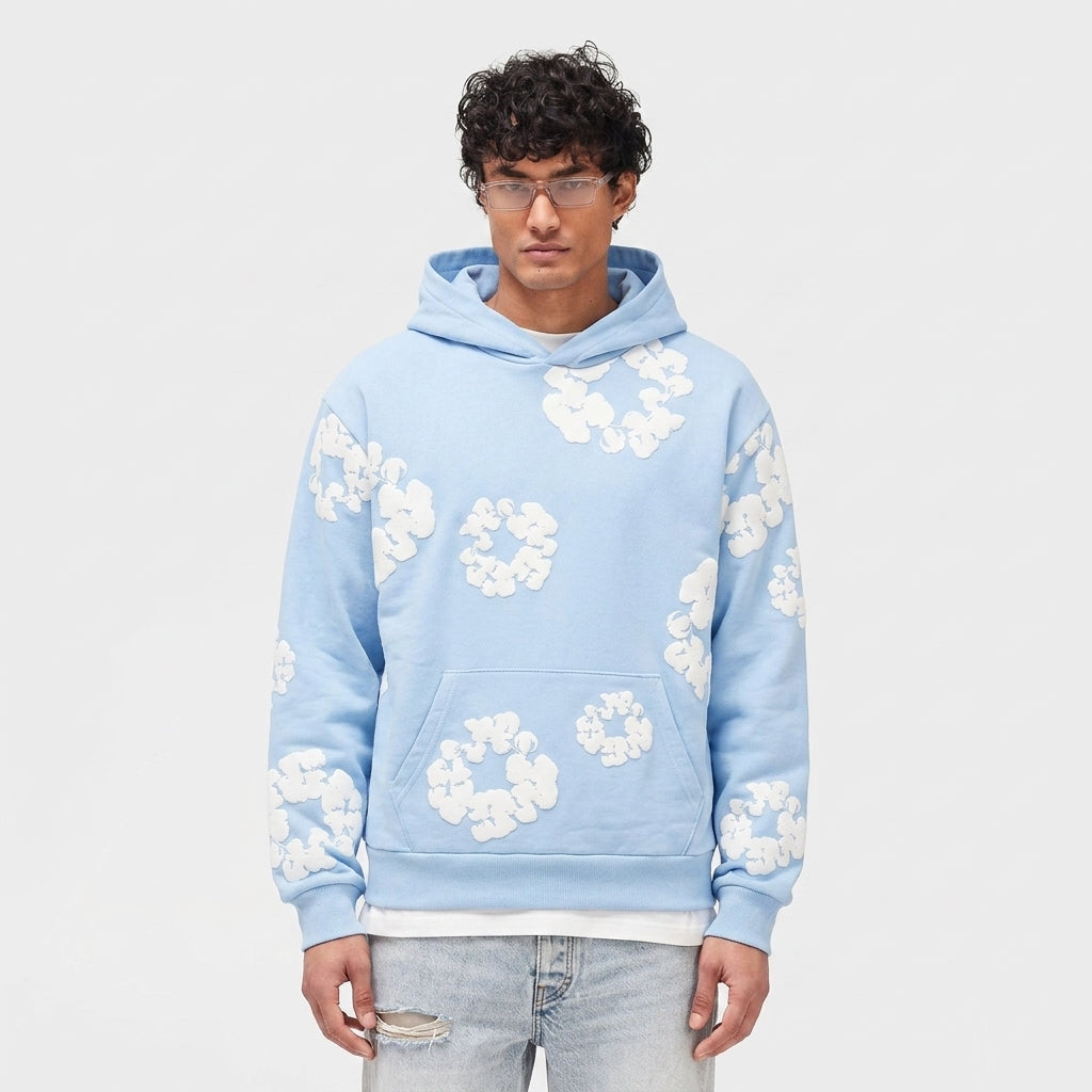 Denim Tears The Cotton Wreath Hoodie Powder Blue
