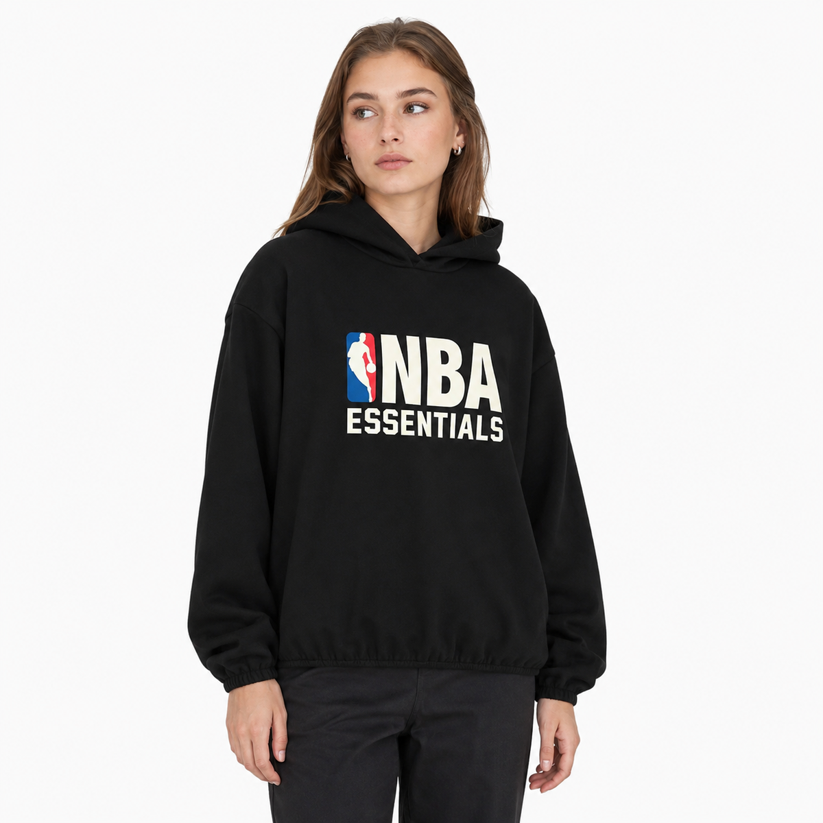 Fear of God Essentials NBA Hoodie Black