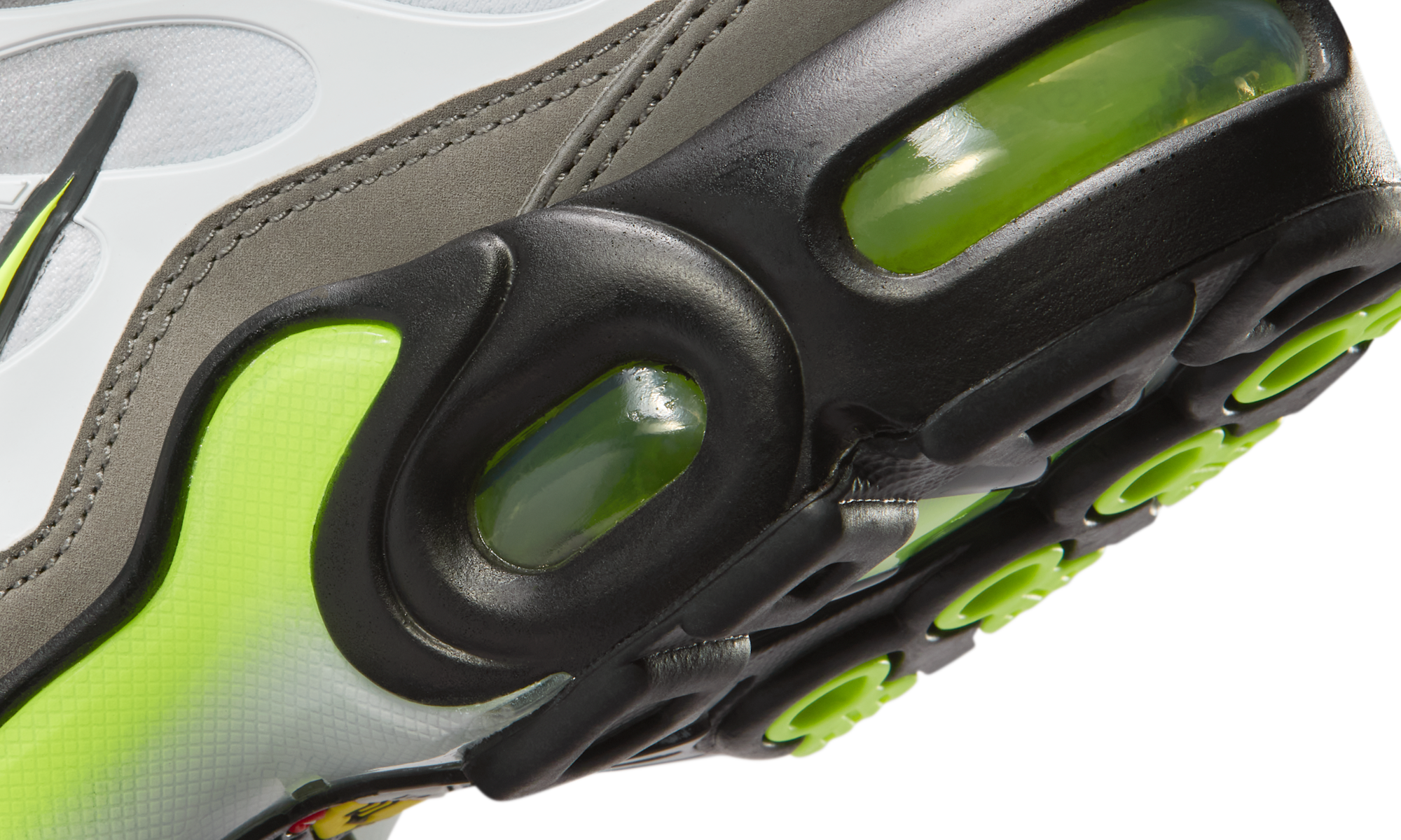 Nike Air Max Plus White/Pearl Grey/Black/Neon Yellow