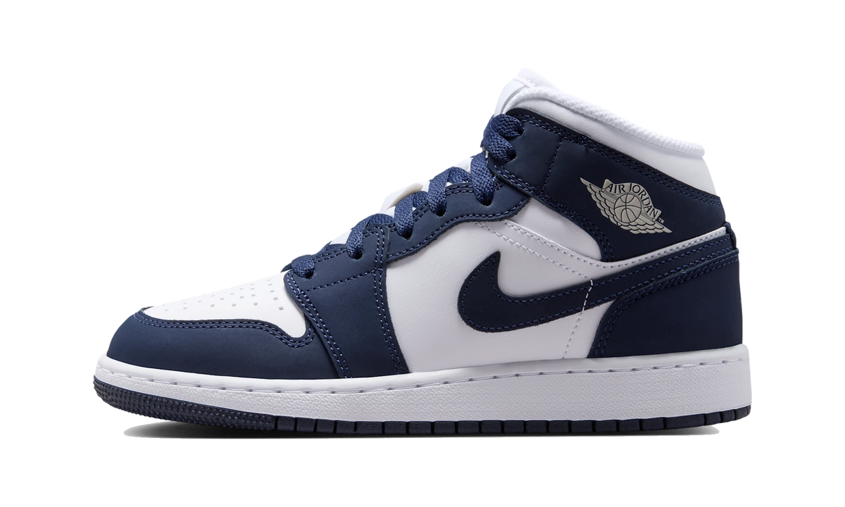 Air Jordan 1 Mid Obsidian/White/Grey Fog/Obsidian