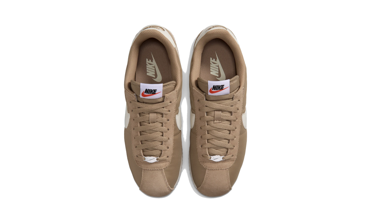 Nike Cortez Textile British Khaki/Black/Safety Orange/Sail