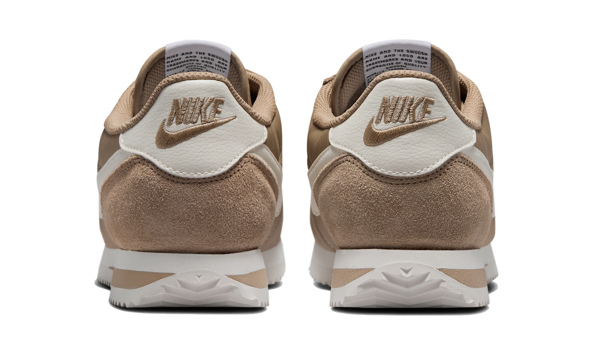 Nike Cortez Textile British Khaki/Black/Safety Orange/Sail