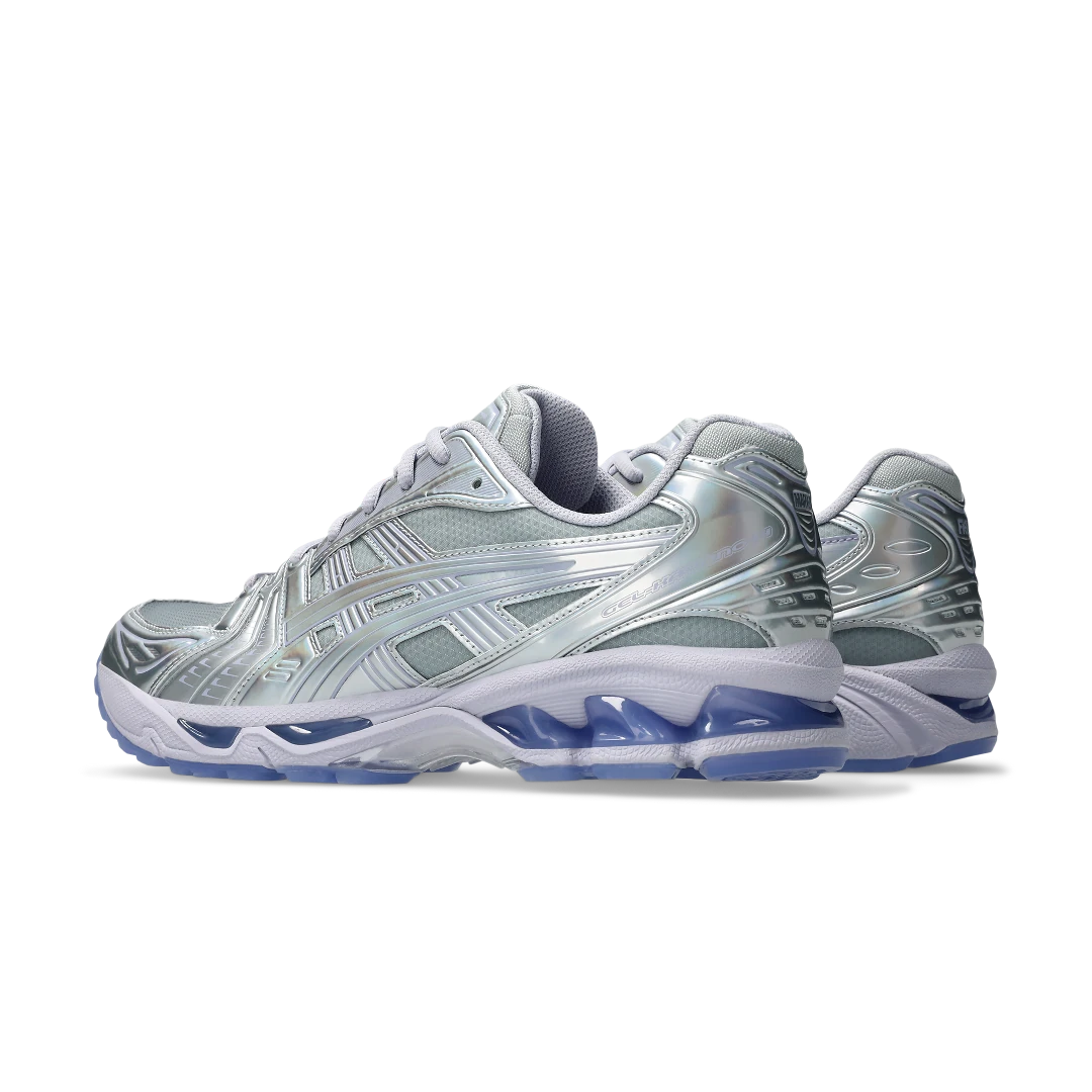 ASICS Gel-Kayano 14 Kith Marvel Villains Silver Surfer Sealed Box (Comic Included), Silver/Multi-White-Blue (1203A661-020)