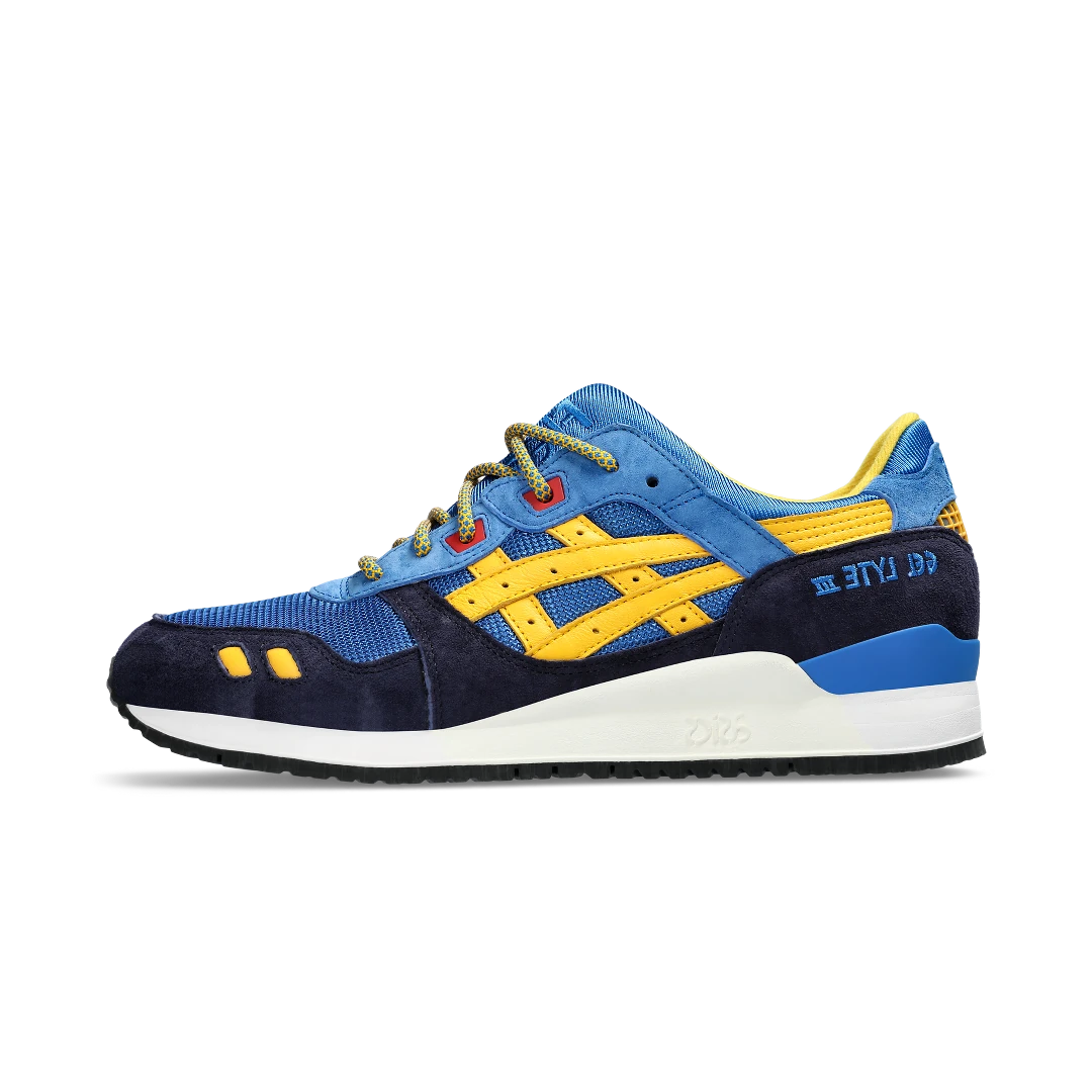 ASICS Gel-Lyte III '07 Remastered Kith Marvel X-Men Cyclops Opened Box (Trading Card Not Included), Navy/Royal Blue-Yellow-Red (1201A961-400)