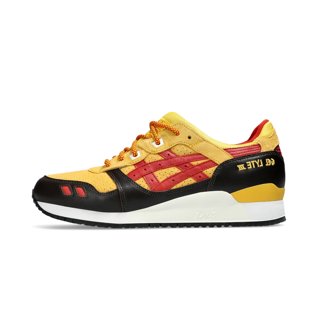 ASICS Gel-Lyte III '07 Remastered Kith Marvel X-Men Wolverine 1980 Opened Box (Trading Card Not Included), Yellow/Brown-Red (1201A957-750)