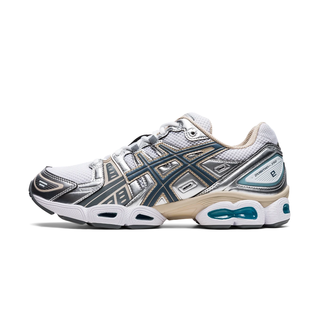ASICS Gel-Nimbus 9 White Steel Grey, White/Steel Grey (1201A424-102)