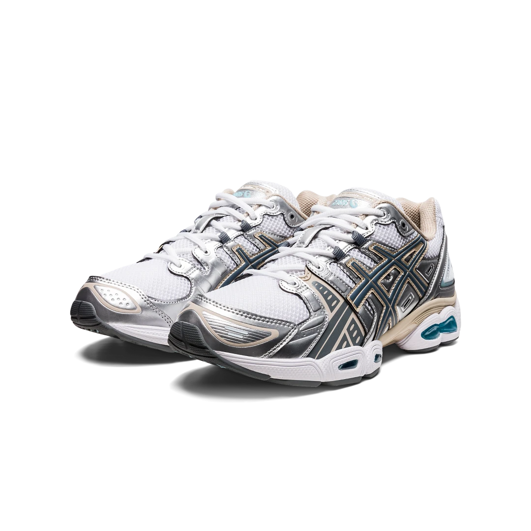 ASICS Gel-Nimbus 9 White Steel Grey, White/Steel Grey (1201A424-102)