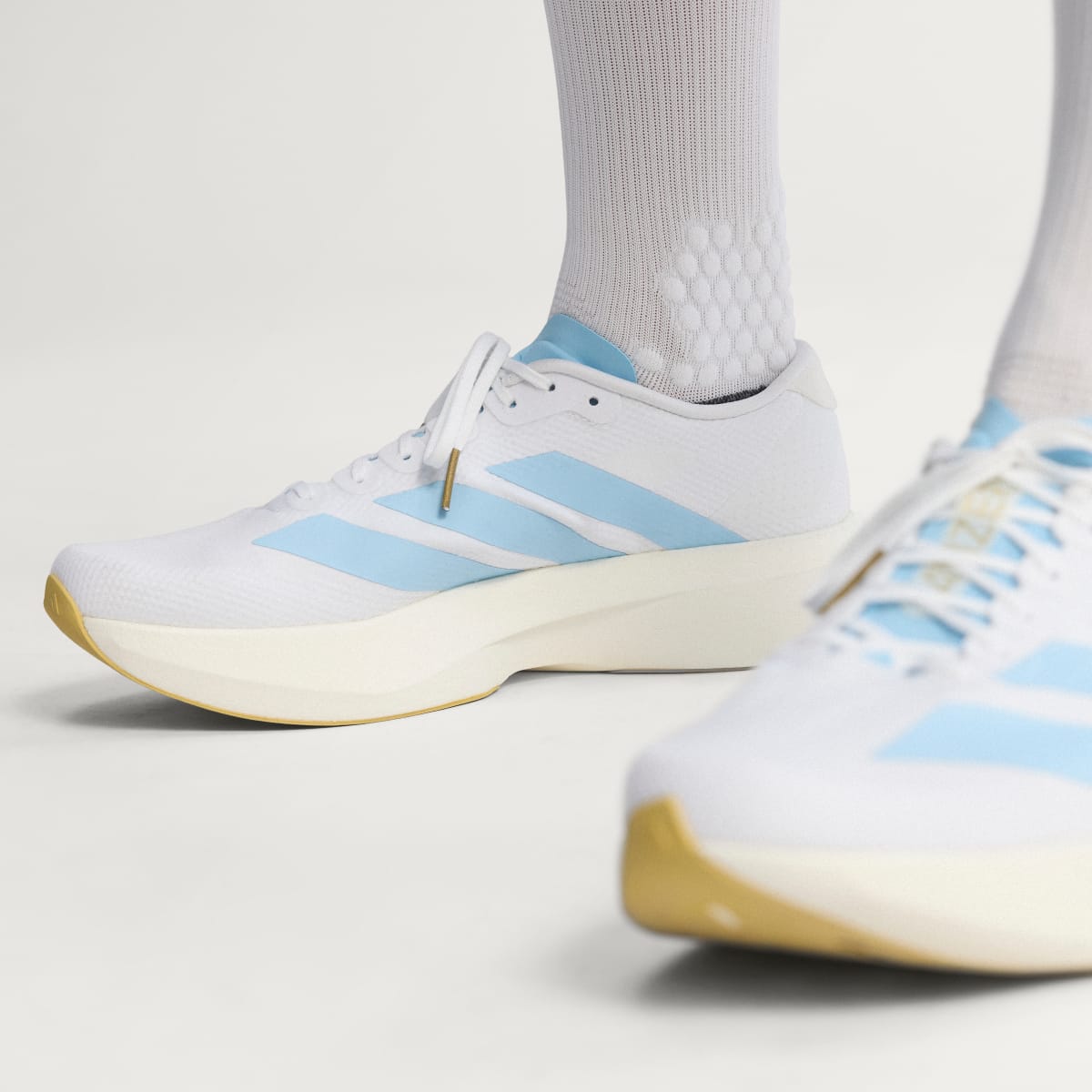 Adidas Adizero Evo SL White Clear Blue