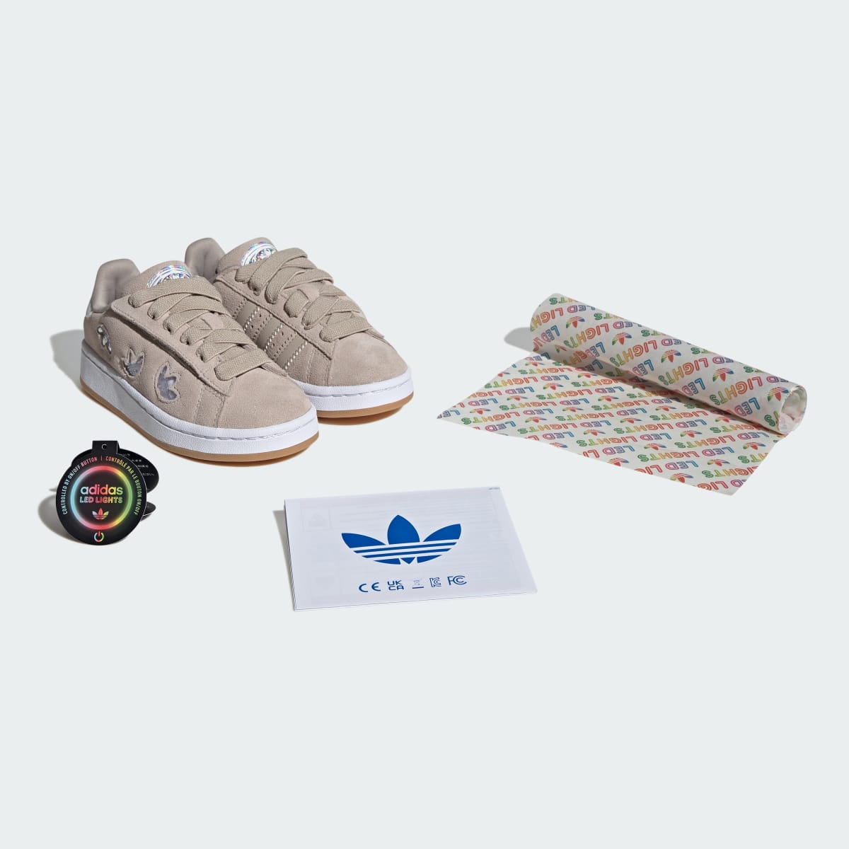 Adidas Campus 00s LED Lights Comfort Closure Wonder Beige Cloud White (PS)