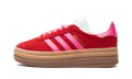 Adidas Gazelle Bold Collegiate Red Lucid Pink