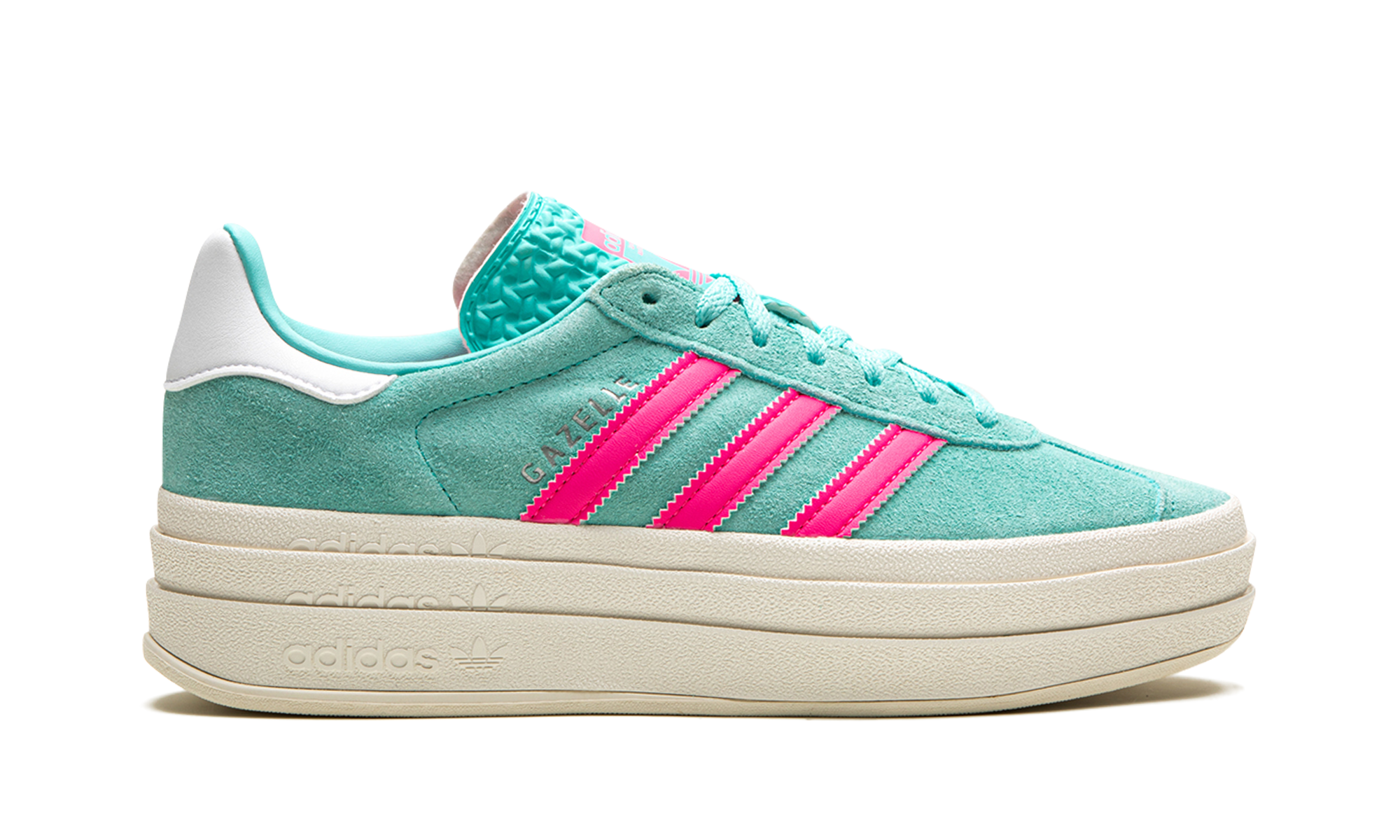 Adidas Gazelle Bold Flash Aqua Lucid Pink