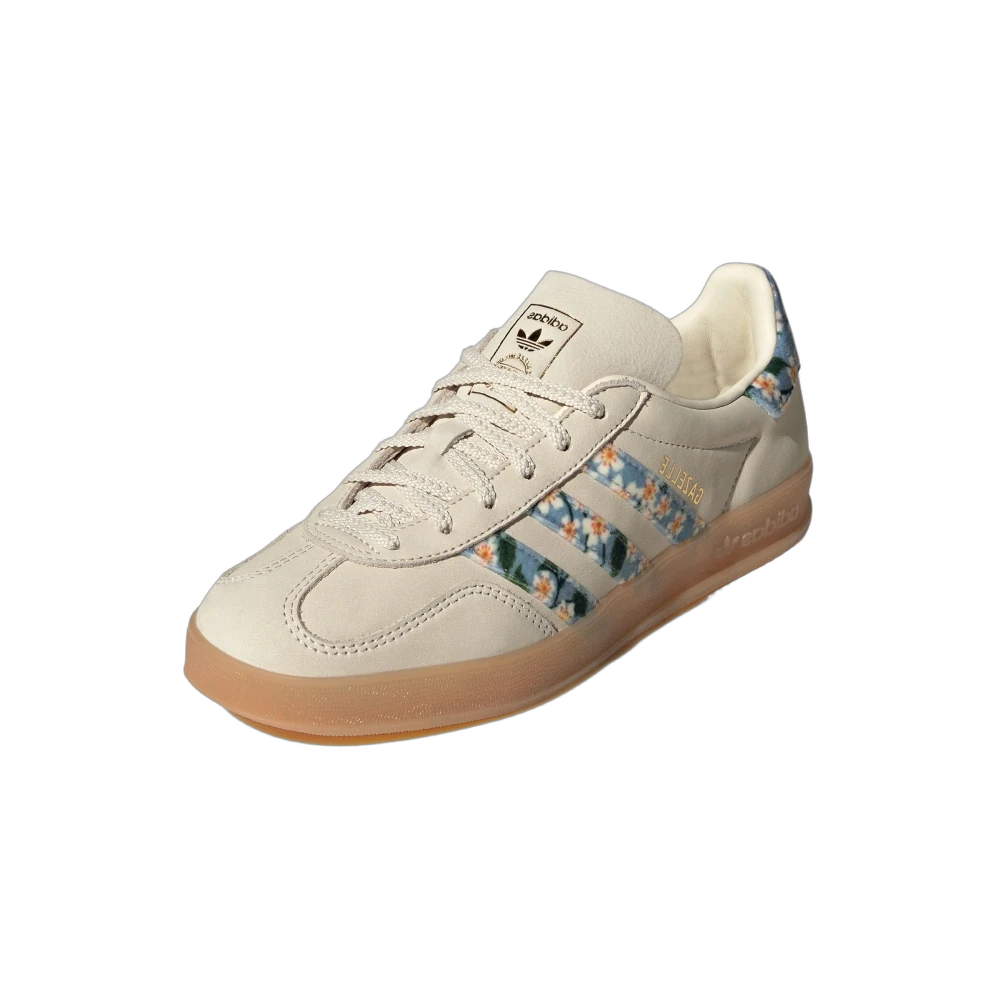 Adidas Gazelle Indoor Liberty London Mitsi Day, Crew White/Gold Metallic/Tactile Blue (JR3601)