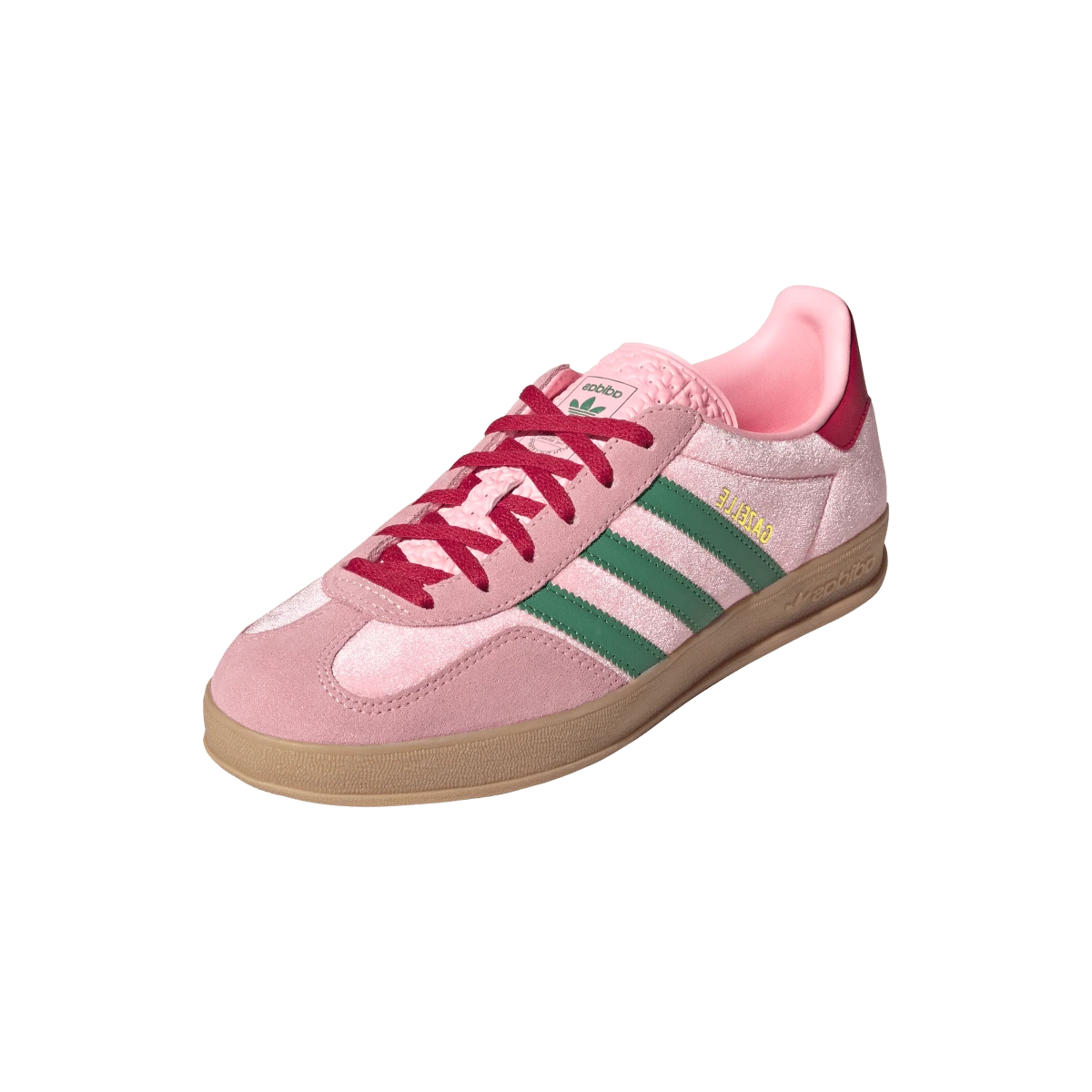 Adidas Gazelle Indoor Pink Velvet, Pink/Green/Scarlet (JI2713)