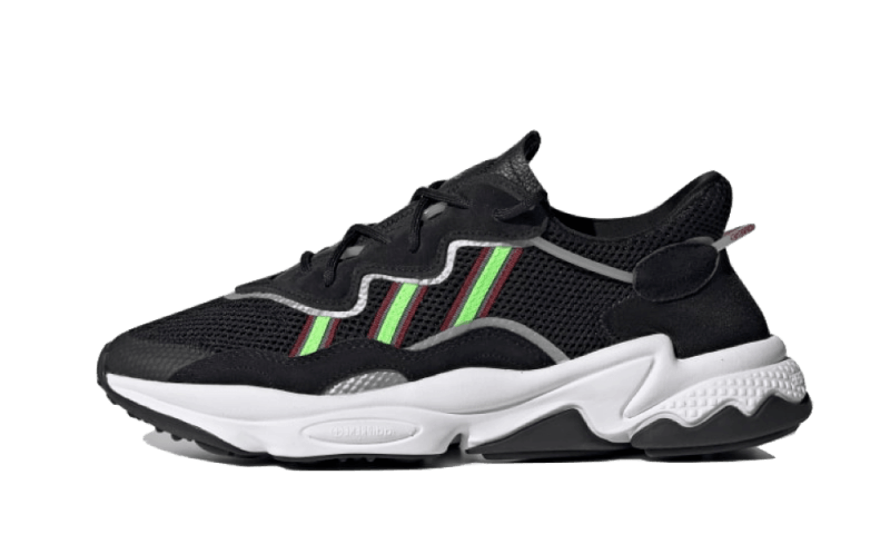 Adidas Ozweego Core Black Solar Green, Core Black/Solar Green/Onix (EE7002)