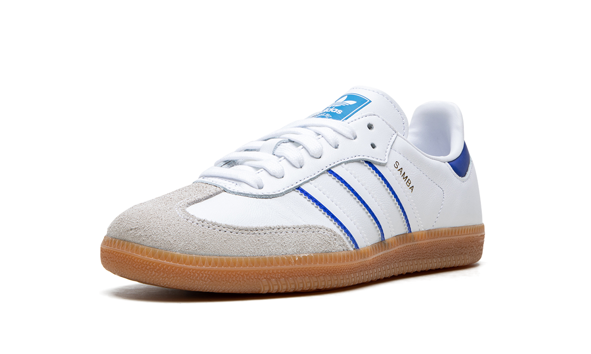 Adidas Samba Leather Cloud White Lucid Blue