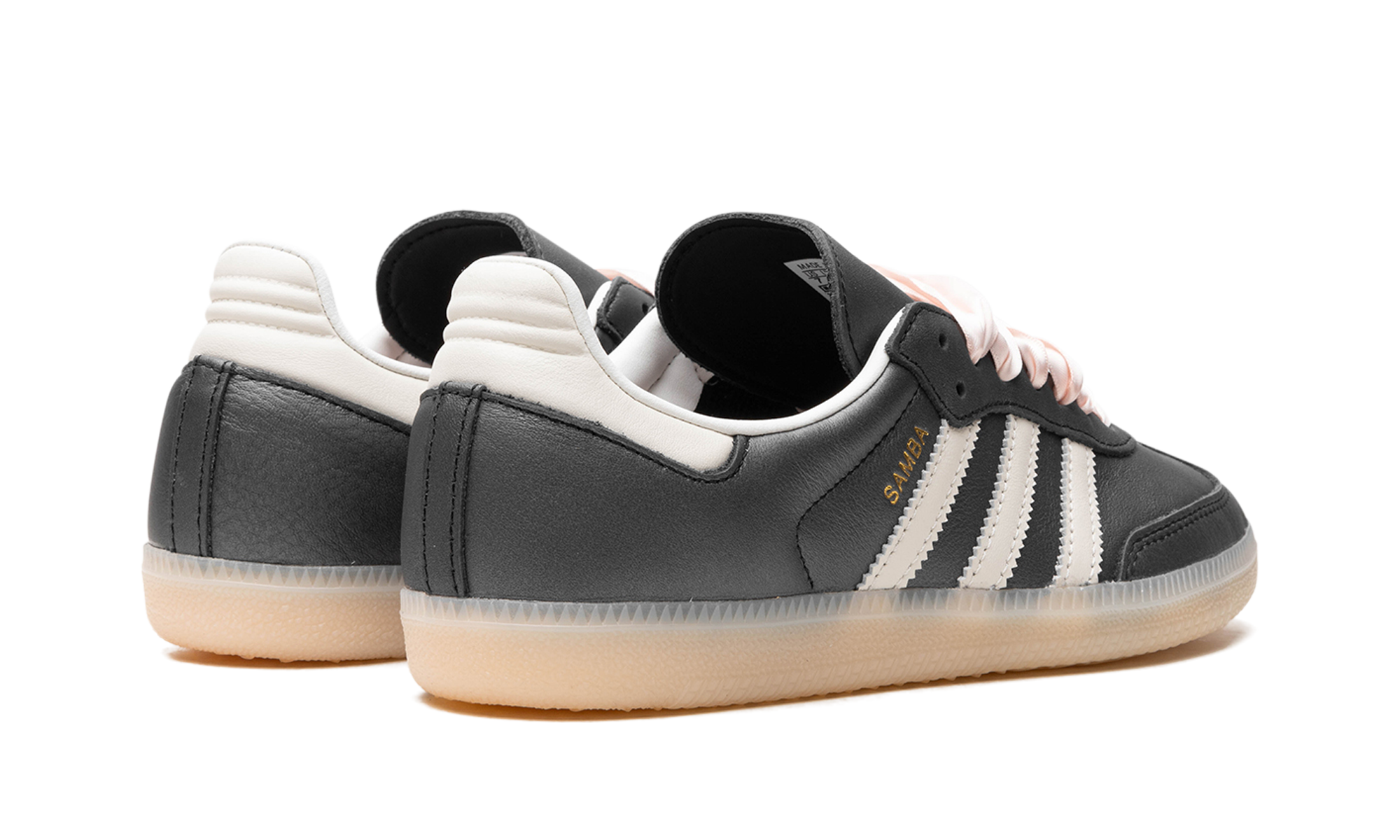 Adidas Samba OG Black Pink Ribbon Laces