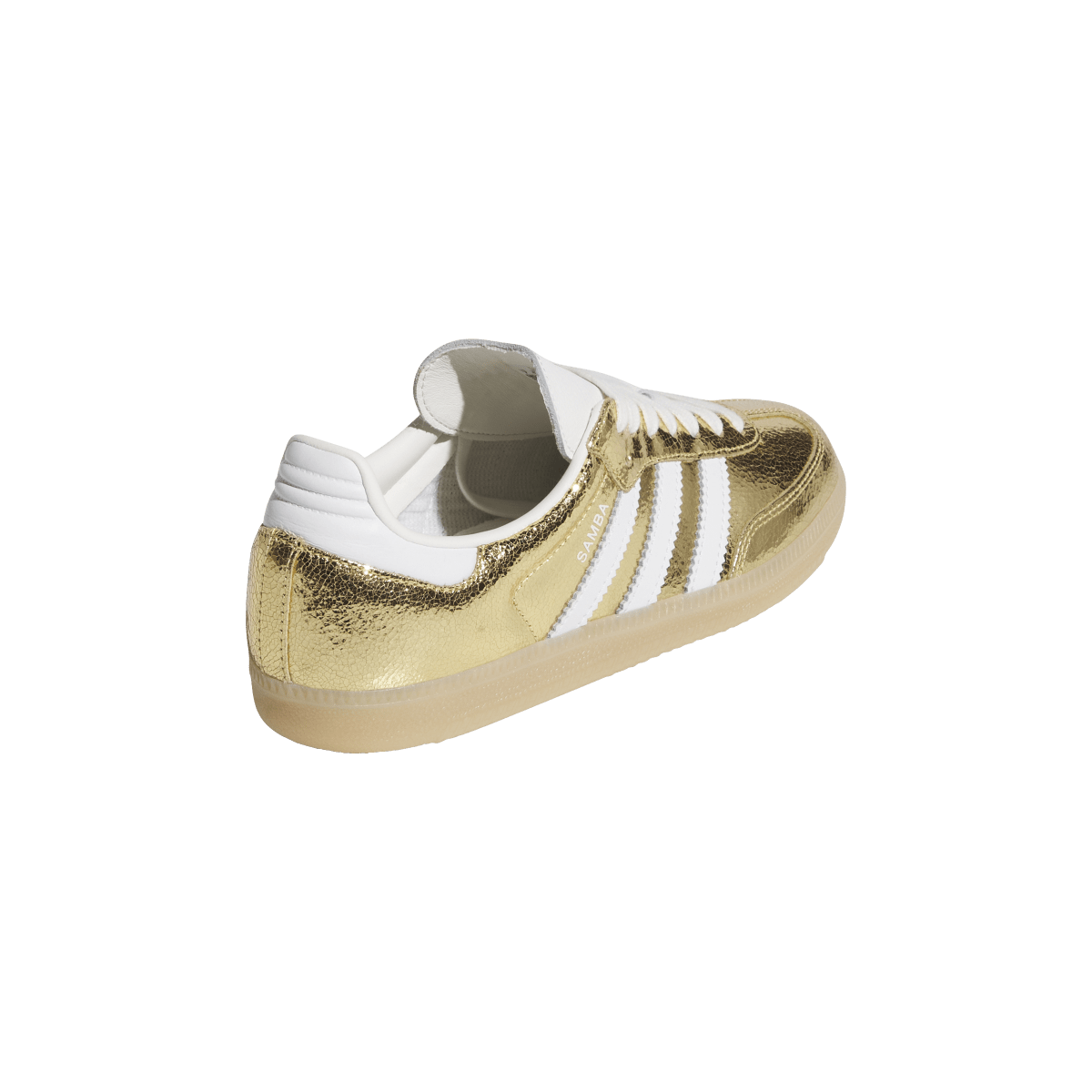 Adidas Samba OG Gold Metallic Cracked Leather