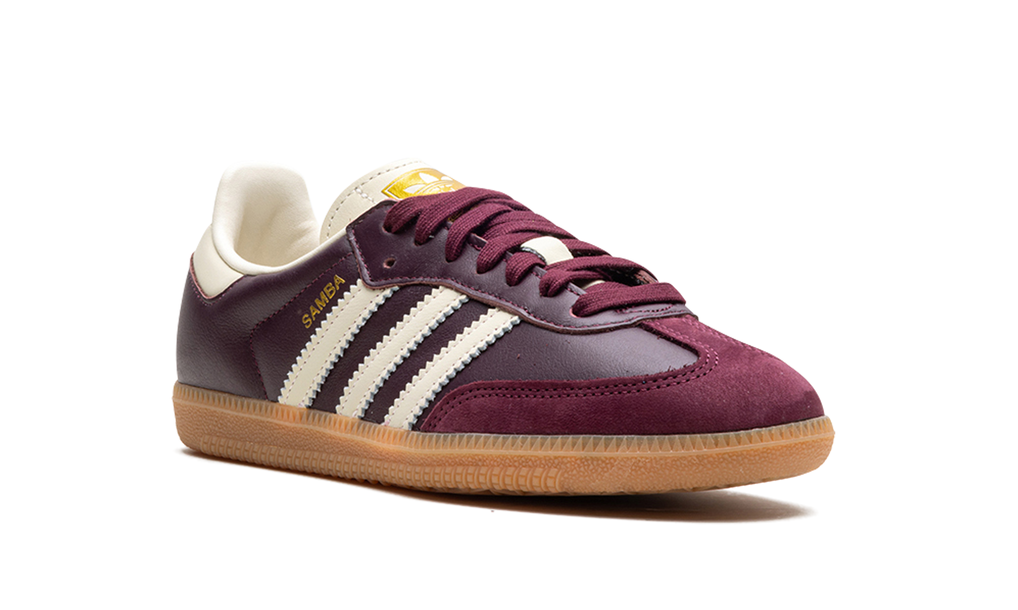 Adidas Samba OG Maroon Gold Metallic