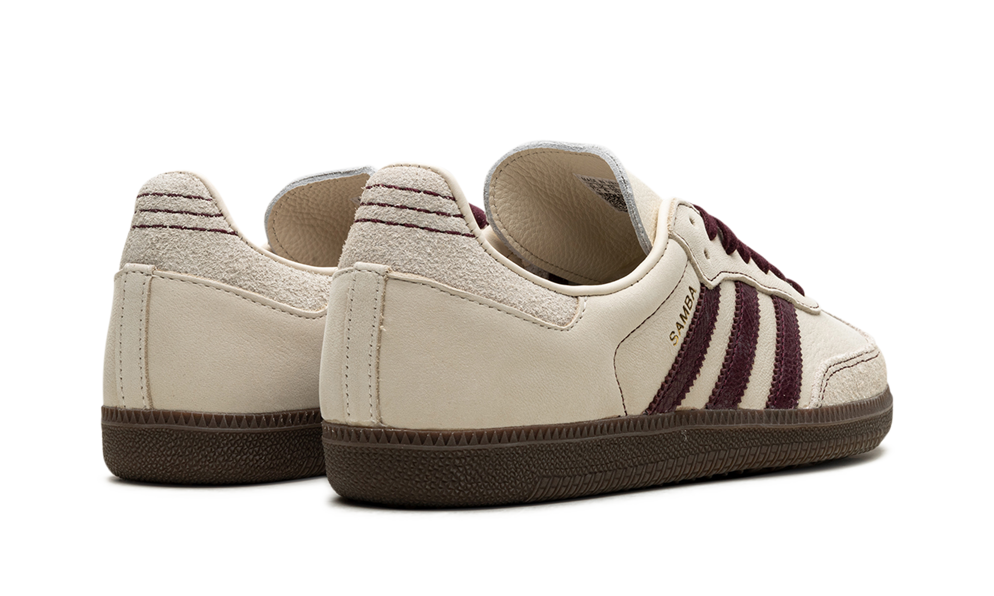 Adidas Samba OG Wonder White Maroon
