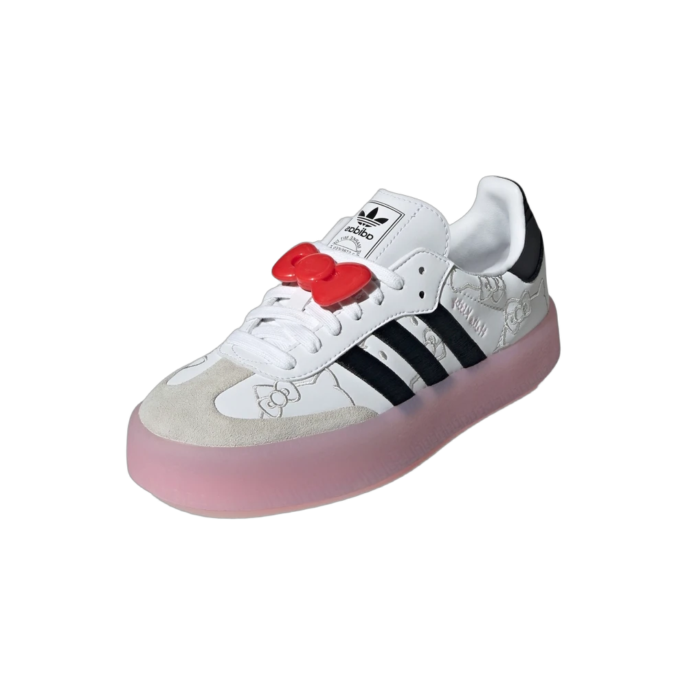Adidas Sambae Hello Kitty, White/Core Black/Clear Pink (IG4450)