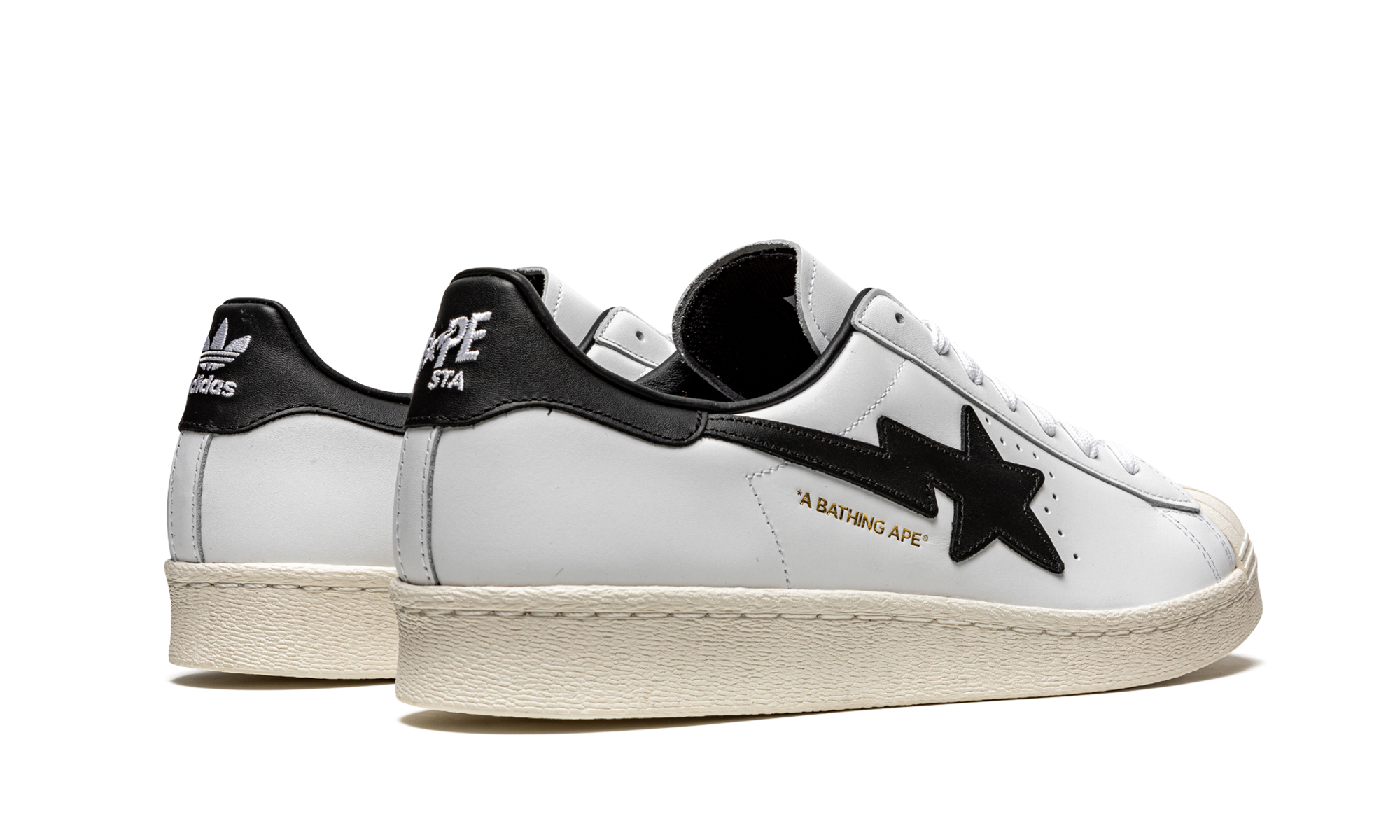 Adidas Superstar 80s Bape White Black