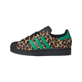 Adidas Superstar Black Green Leopard