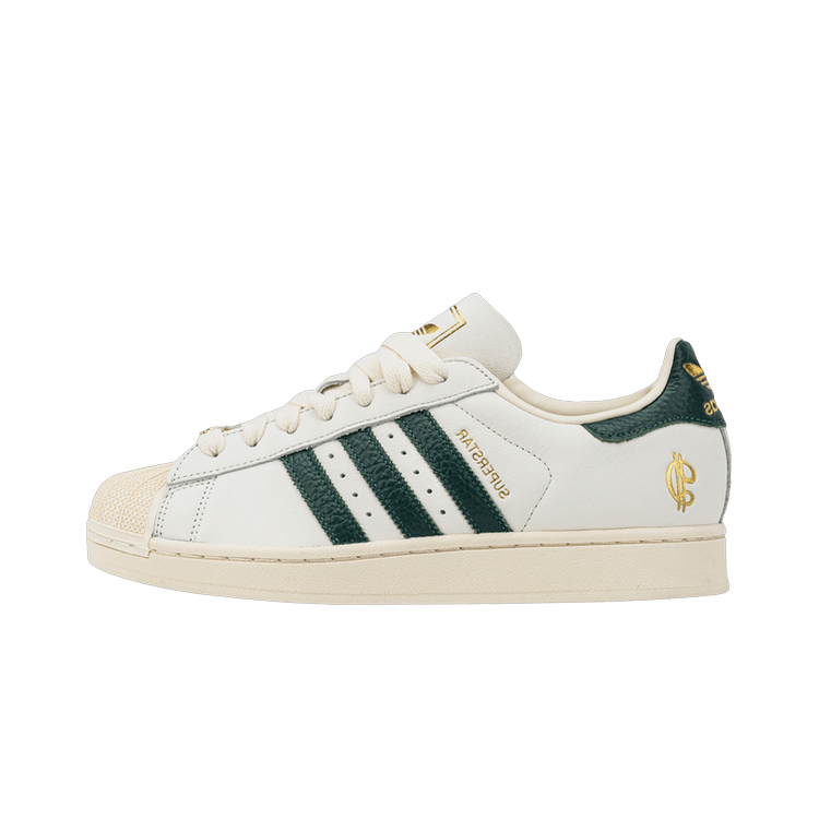 Adidas Superstar II Damian Lillard Dame Time, Core White/Collegiate Green/Gold Metallic (JQ6119)