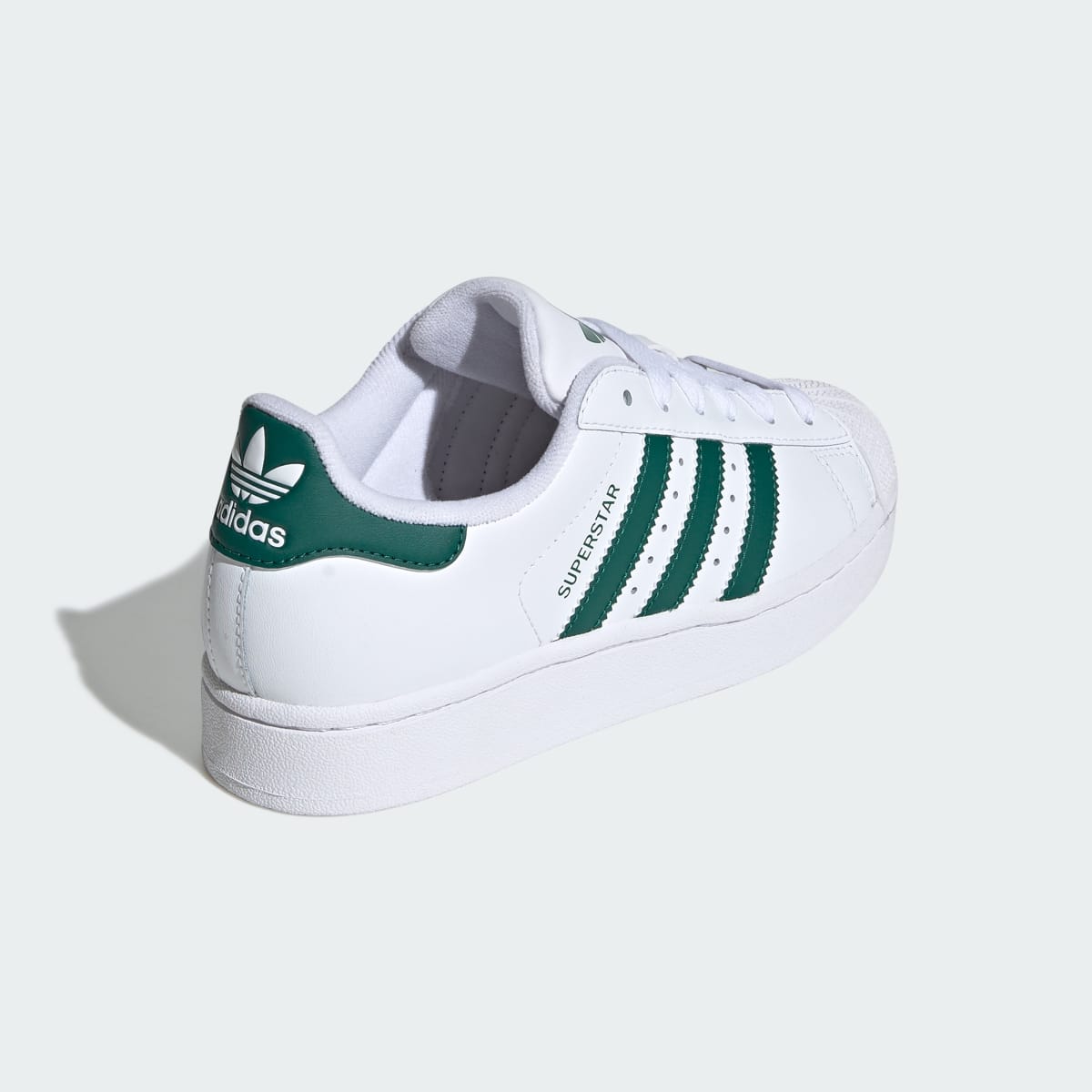 Adidas Superstar II White Collegiate Green