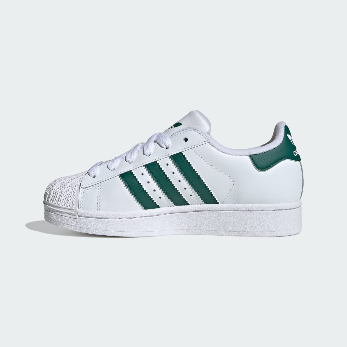 Adidas Superstar II White Collegiate Green