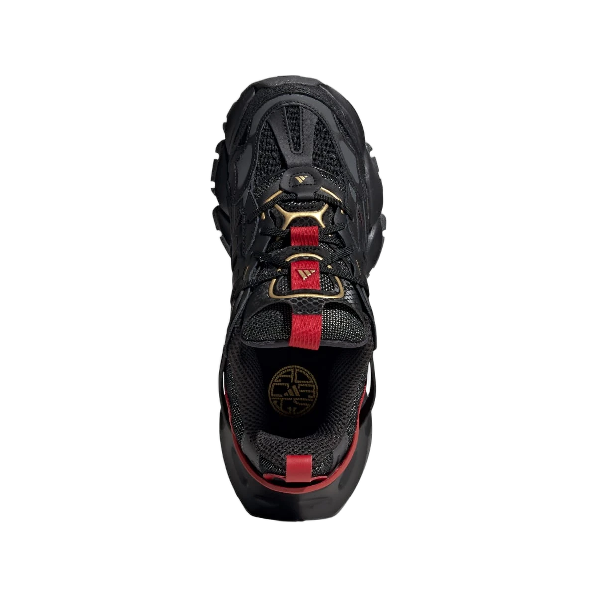 Adidas XLG Runner Deluxe Black Gold Metallic Red