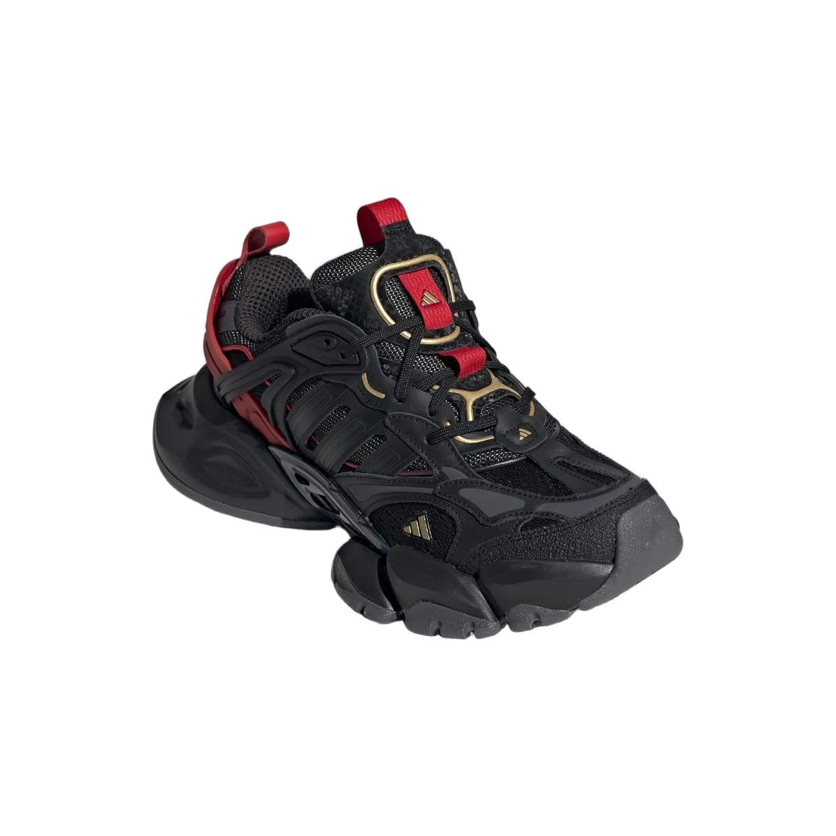 Adidas XLG Runner Deluxe Black Gold Metallic Red