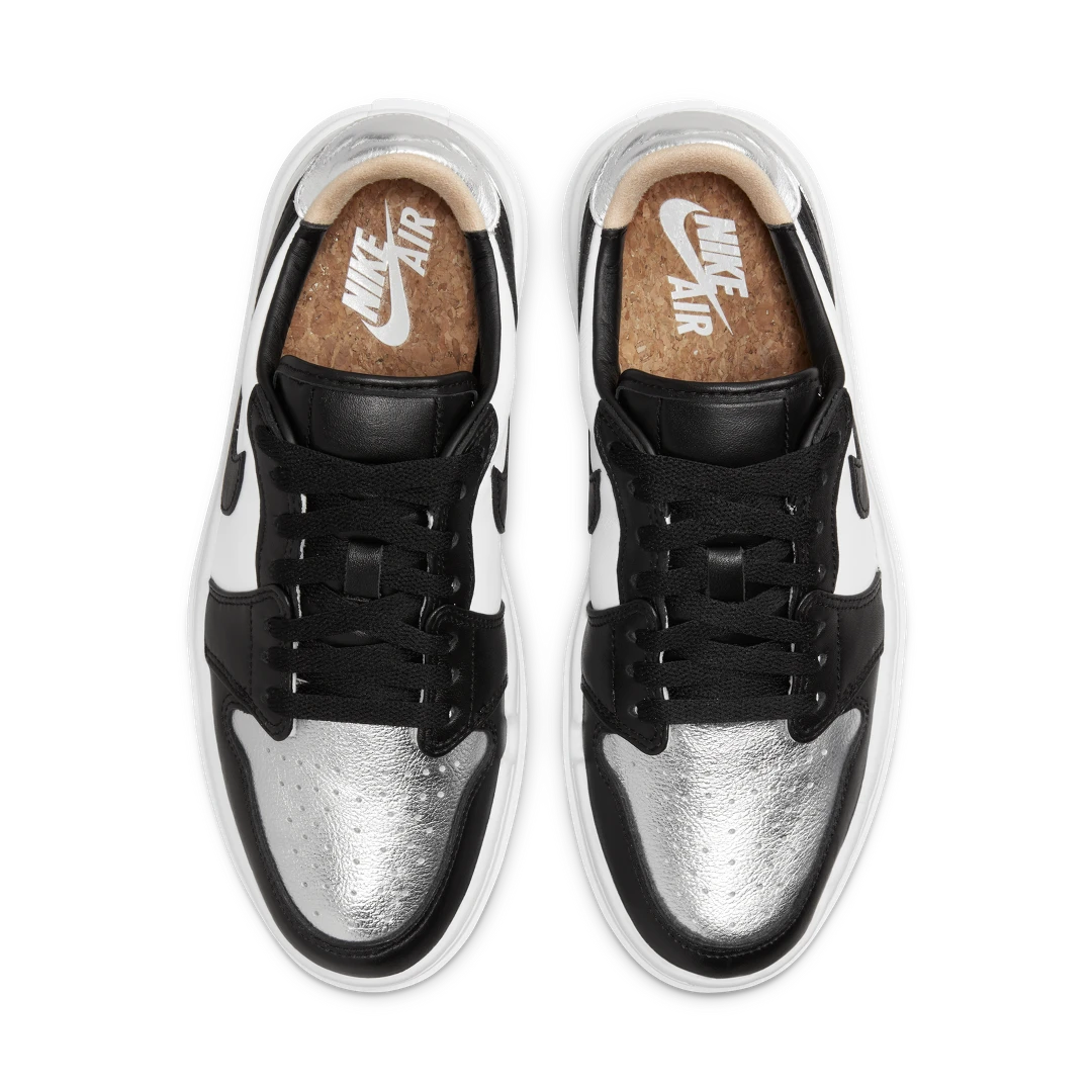Air Jordan 1 Elevate Low SE Silver Toe, Metallic Silver/Black/White/Onyx (DQ8561-001)