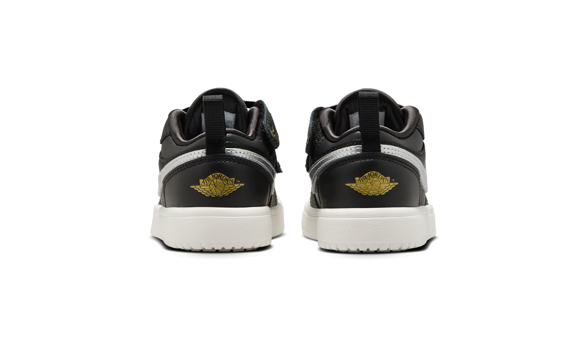 Air Jordan 1 Low Alt SE Black Silver Sail Gold (PS)