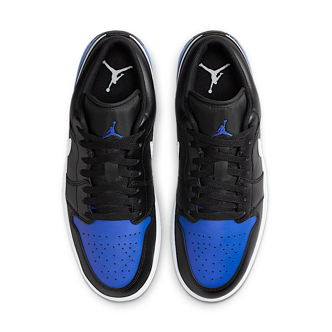 Air Jordan 1 Low Black Royal Toe, Black/White/Game Royal (553558-042)