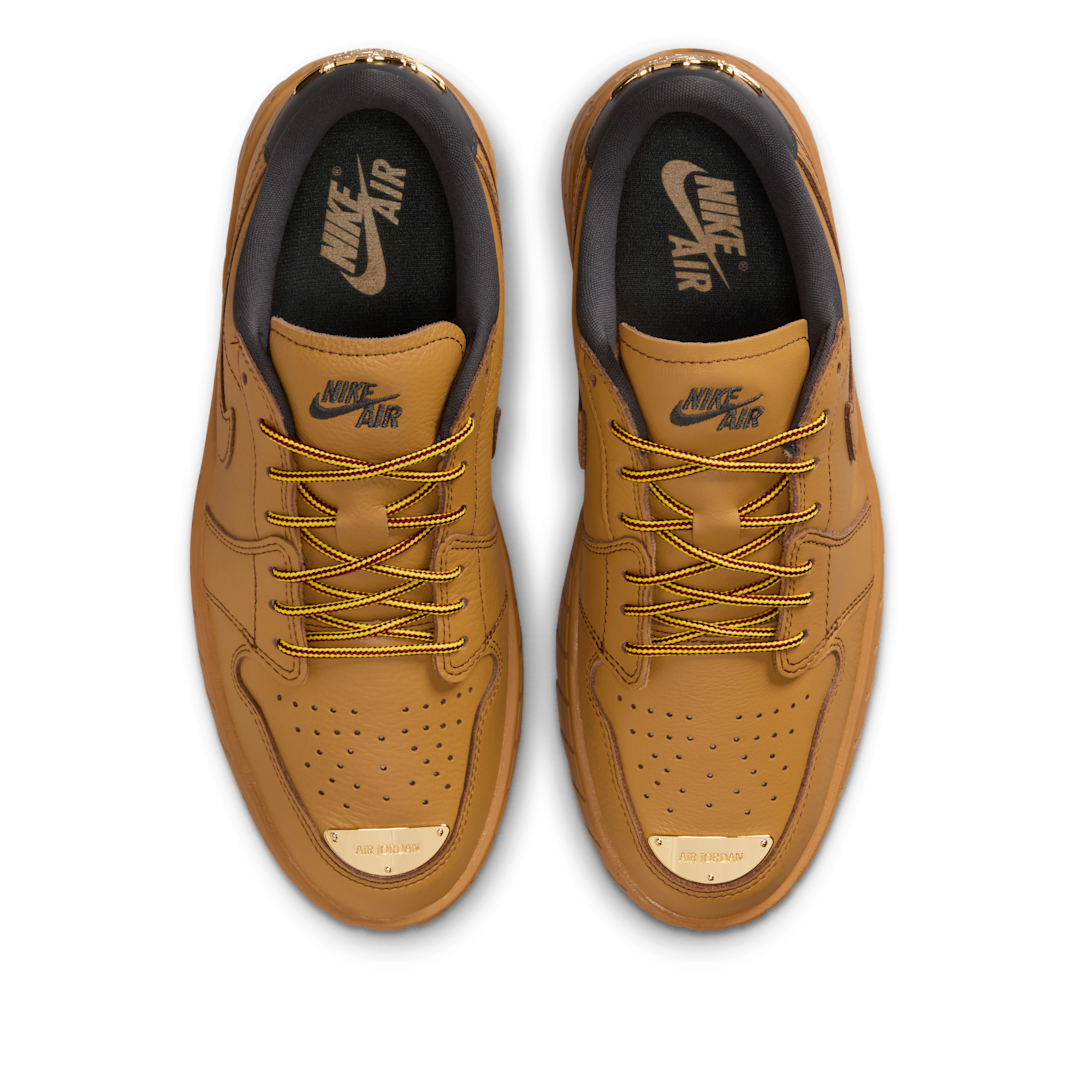 Air Jordan 1 Low Brooklyn Wheat, Wheat/Team Red/Metallic Gold/Anthracite (HF3184-700)