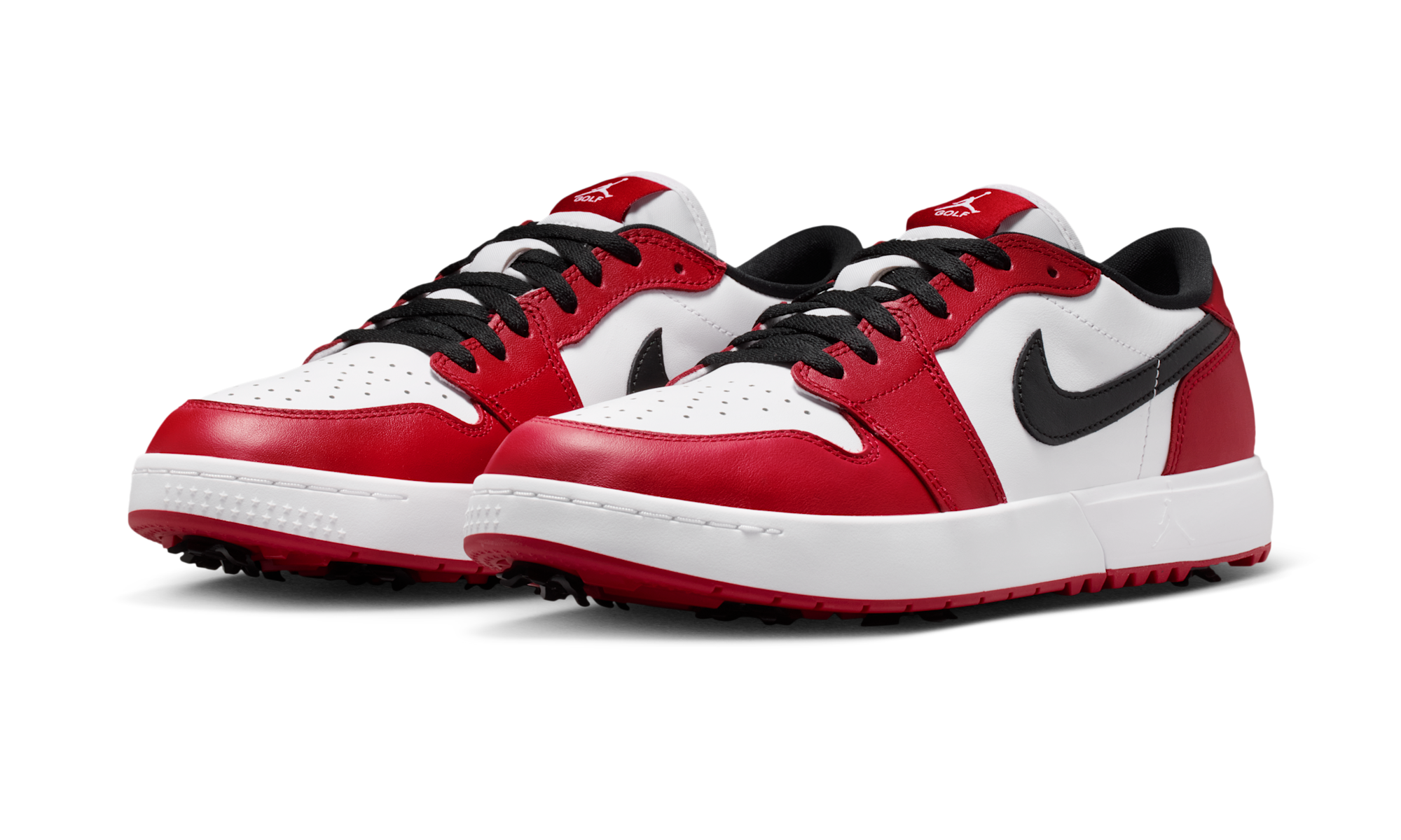 Air Jordan 1 Low Golf Spiked Varsity Red White Black