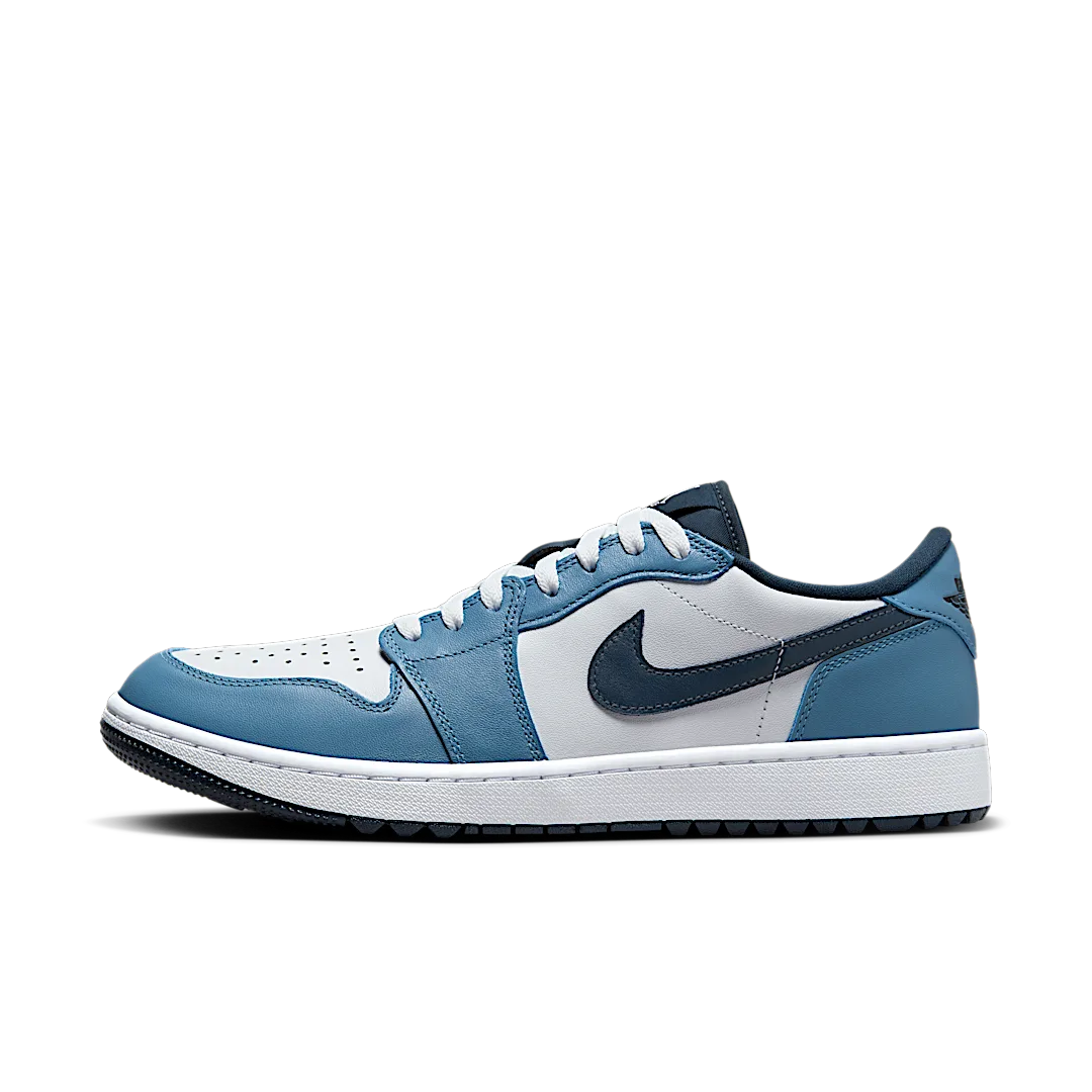 Air Jordan 1 Low Golf White Aegean Storm, White/Armory Navy-Aegean Storm-White (DD9315-115)