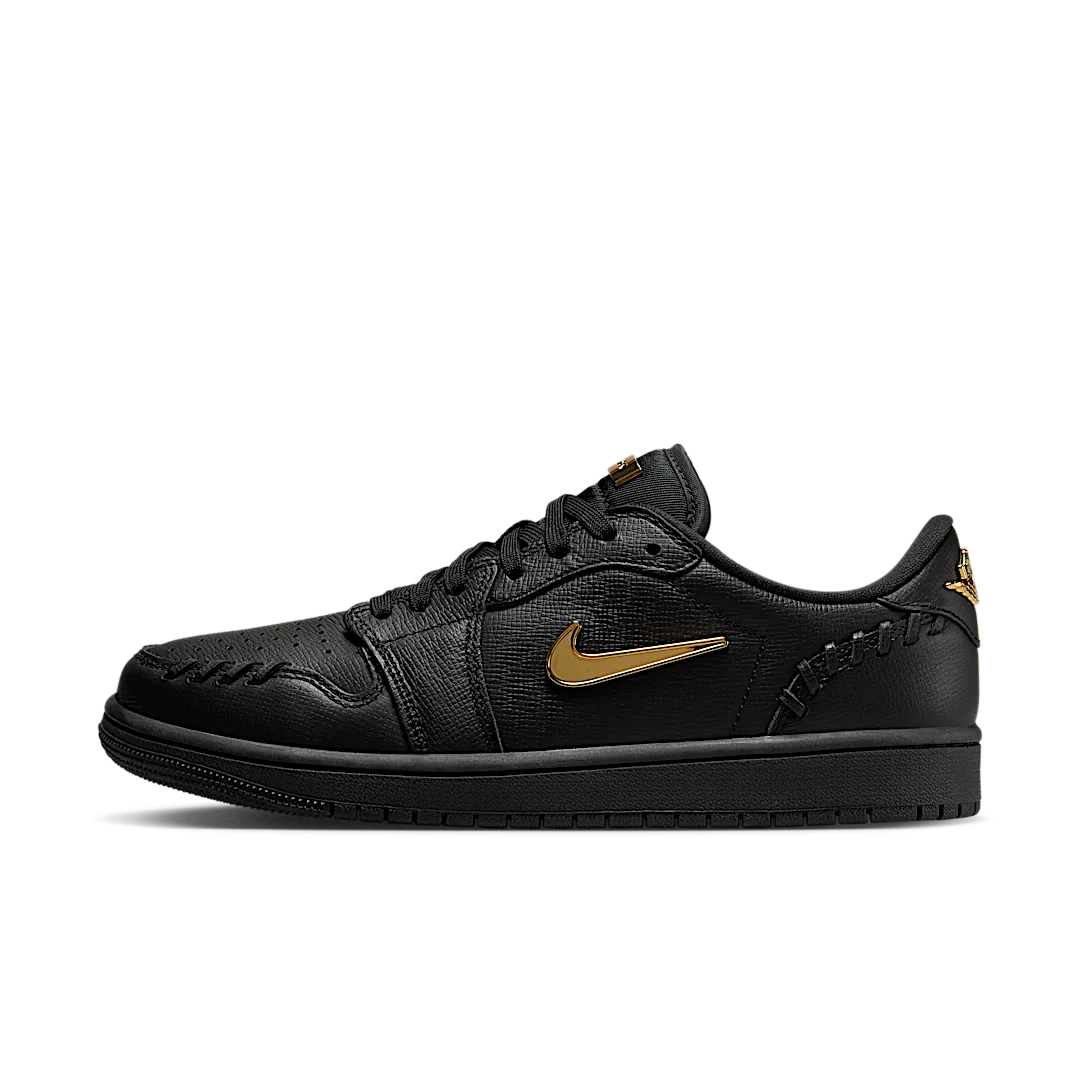 Air Jordan 1 Low Method of Make Black Metallic Gold, Black/Metallic Gold (FN5032-007)