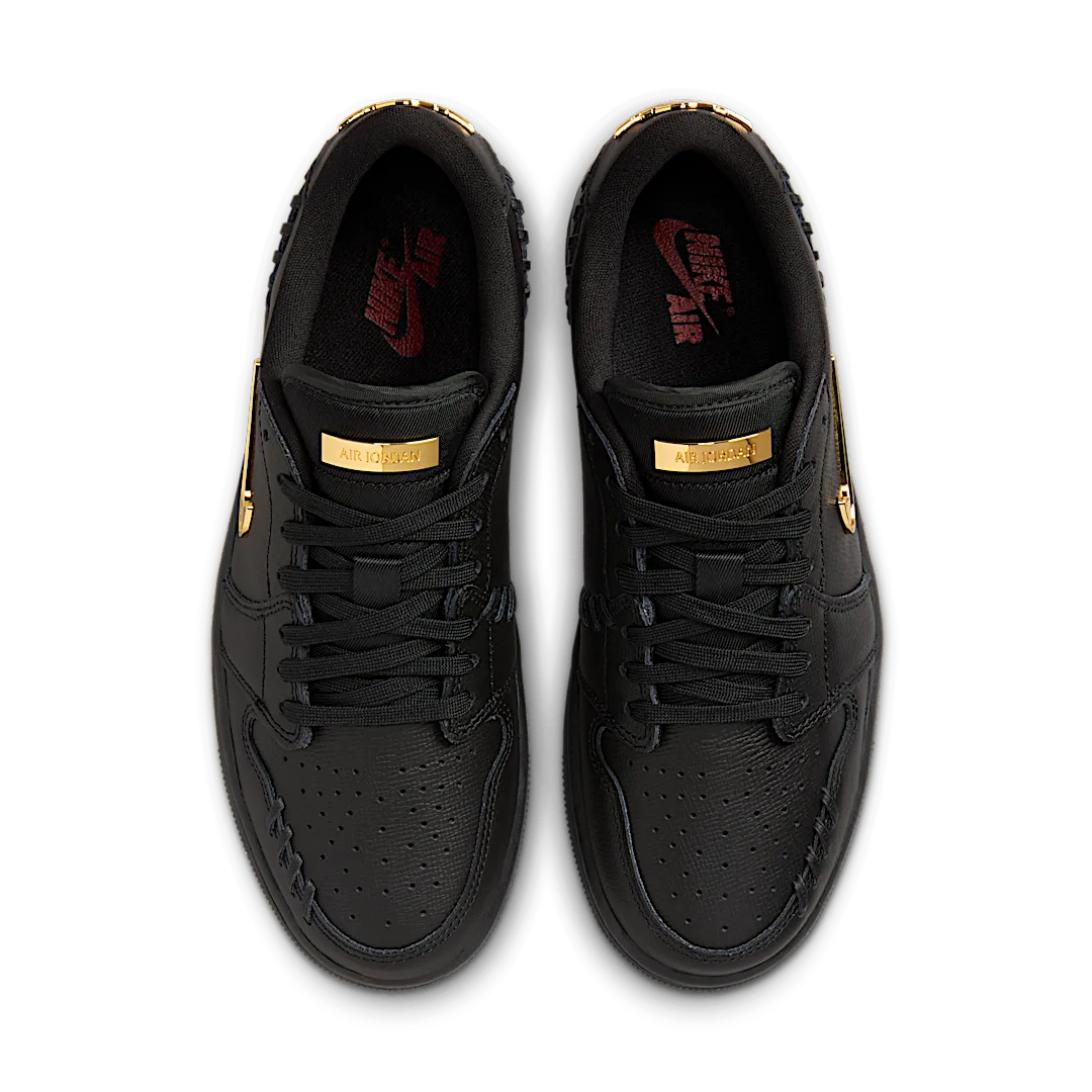 Air Jordan 1 Low Method of Make Black Metallic Gold, Black/Metallic Gold (FN5032-007)